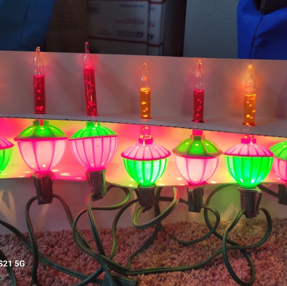 Vintage NOMA bubble lights set of two boxes 7 lights each - Picture 7 of 9